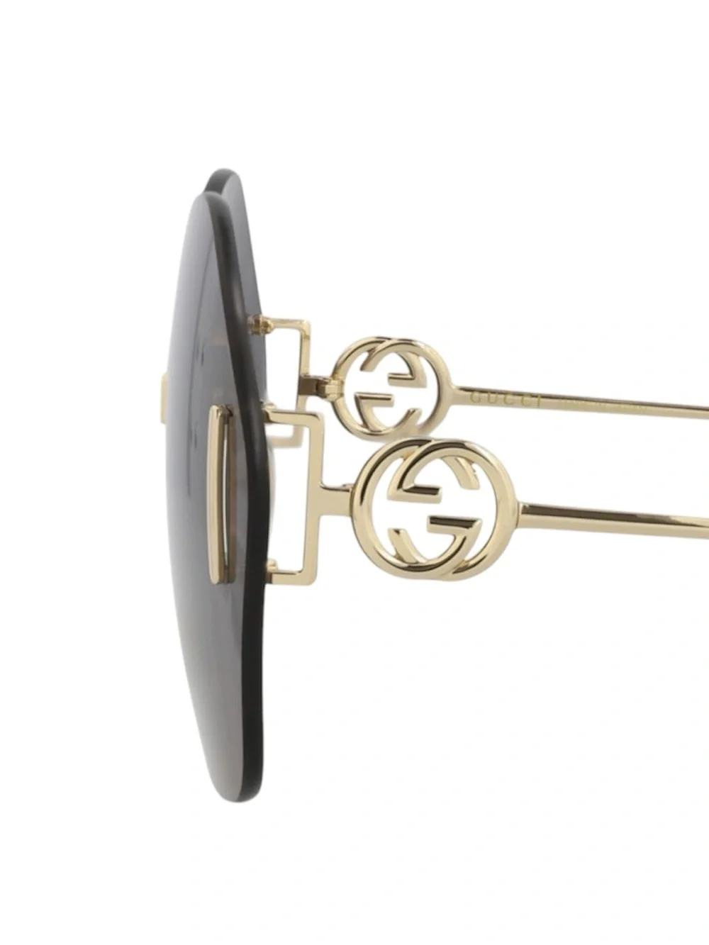 Gucci Round-Frame Metal Sunglasses (GG1203S-002)